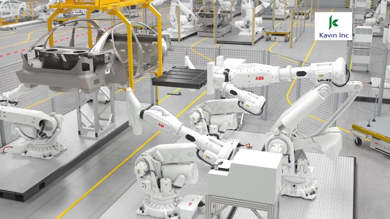 ABB high payload industrial robot for heavy assembly automation