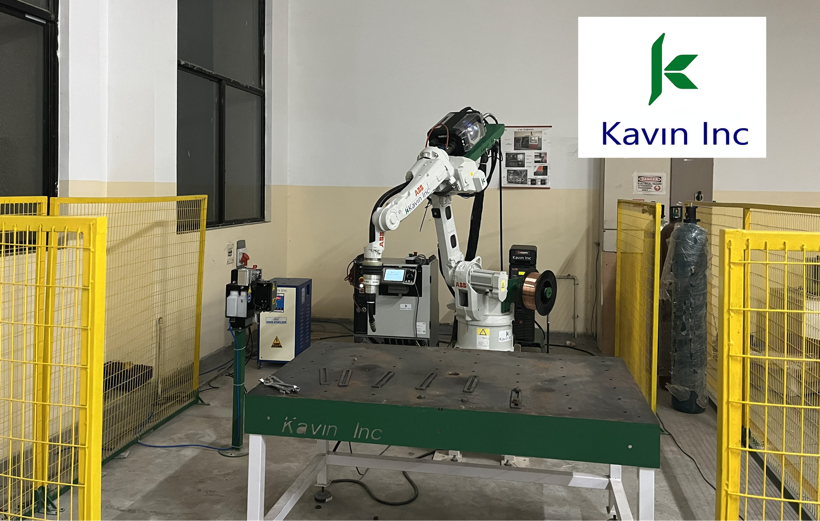 ABB welding robot cell integrated by Kavin Inc in Coimbatore