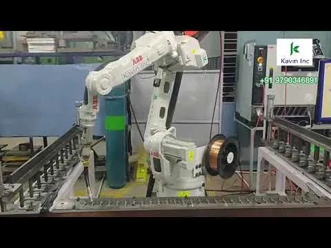 Robot welding video preview